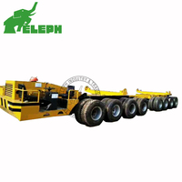 Transporteur de poutres de pont autopropulsé de 100 tonnes de Chine, remorque à plateau, transport de poutres en béton préfabriqué