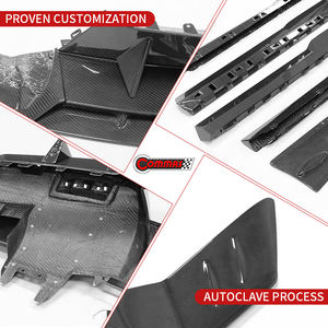 Kit Carrosserie en Fibre de Carbone Sec Style MSY pour Lamborghini Revuelto : Lame Avant, Jupes Latérales, Capot Moteur, Élargisseurs d'Ailes - Vente Flash - Product Image 3