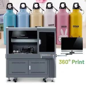 For Platinum Pro Inkjet Uv Cylinder High Speed Digital Printer Led Uv Bottle Printer 360 Degree Cylinder Uv Printer