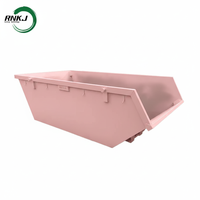 Conteneur de transfert de déchets industriels RNKJ Hook Lift Skip Bin avec poignées de levage