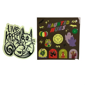 Pegatinas impermeables que brillan en la oscuridad, dibujos animados, animales, flores, niñas, pegatinas para uñas, indicador luminoso nocturno, signo <span class=keywords><strong>de</strong></span> fuego luminoso - Product Image 2