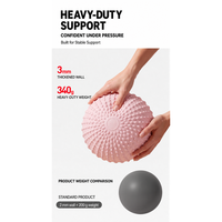 Ballon de yoga Macyo avec picots de massage, antidérapant, texturé, pour Pilates, pour femmes, entraînement de fitness à domicile, équilibre et renforcement du tronc