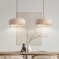 Lampe suspendue en résine créative nordique, style minimaliste Wabi-Sabi, luminaire suspendu pour salon, chevet, restaurant, décoration intérieure