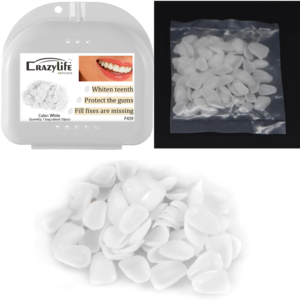 50 pièces/sac, facettes dentaires antérieures supérieures, <span class=keywords><strong>couronne</strong></span> temporaire pour soins dentaires, dentiste, fausses dents, blanchiment des dents, kits de réparation - Product Image 6