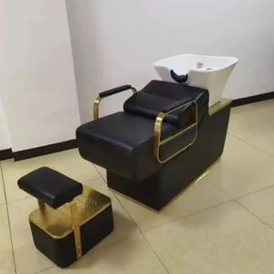 Bac à shampoing et chaise de lavage réglables pour salon de coiffure, vente en gros - Product Image 1