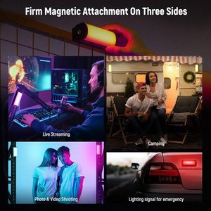 <span class=keywords><strong>NEEWER</strong></span> Lot de 2 lampes magnétiques RVB 360 ° Full Color Handheld Tube Light LED Stick Photography Wand Mini Fill Video Light - Product Image 3