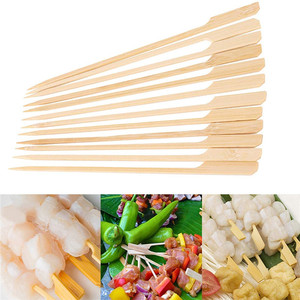 Brochetas de Bambú Natural para Kebab Brasileño con Logotipo, Brochetas Planas para Barbacoa y Asados - Product Image 5