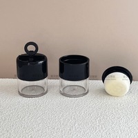 Poudre cosmétique personnalisée Bang Bang, mini-bandeau en forme de champignon, houppette en maille de coton, matériau de sous-conditionnement pour poudre de miel
