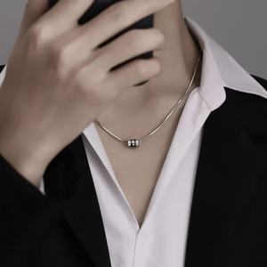 Collier <span class=keywords><strong>de</strong></span> <span class=keywords><strong>la</strong></span> <span class=keywords><strong>Vérité</strong></span> des Six Mots Coloré pour Hommes et Femmes, Style Chinois Chic, Tendance, Plaqué Argent, Pendentif Perles Chaîne Cœur Bambou - Product Image 6