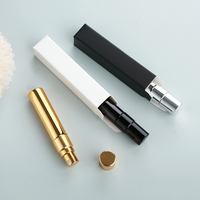 Flacon pulvérisateur en verre électroplaqué UV SUMEEAR 5 ml, flacon de voyage rechargeable avec bouchon pulvérisateur, atomiseur à buse en aluminium, boîte de pulvérisation