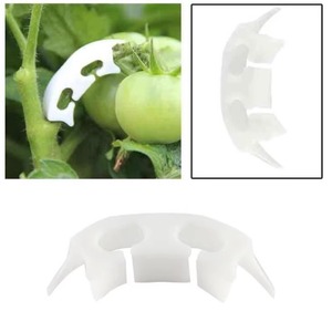 Clip de support pour tomates Haihua, en plastique blanc, pour la plantation en jardin - Product Image 2