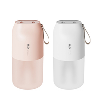 Humidificateur d'air portable Kinscoter 300 ml, silencieux, 2000 mAh, double pulvérisation, avec lampe d'ambiance