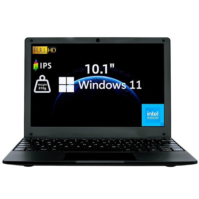 Hot Sale 10.1 Inch Intel N4000 8GB RAM 256GB SSD IPS Portable Student Mini Laptop with 4G WiFi New