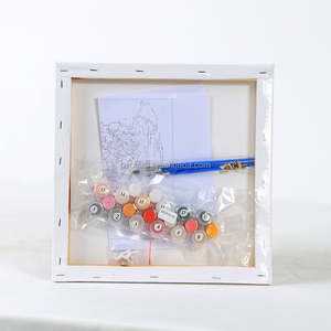 Set regalo per bambini vernice Dropshipping con numeri tigre taglia piccola 20*20 simpatici animali disegnano per numero - Product Image 4