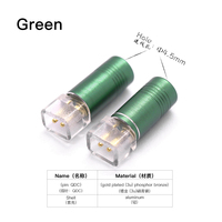 Hijau 0.78 Pin steker Earphone Pin Headset Plug untuk Ie200 Ie600 Ie900 A2DC N5005 kawat konektor Audio Jack Adapter