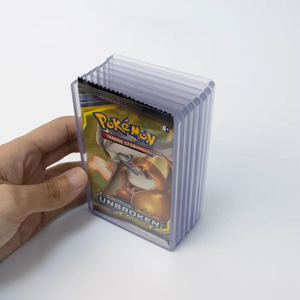 For <b>Pokemon</b> Booster <b>Card</b> <b>Holder</b> Refill Pack 7 Inch Plastic Transparent Top Loaders for Trading <b>Cards</b> Collectibles - Product Image 2