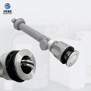 Tubo de drenaje de PVC de gran venta con cabezal de acero inoxidable Estilo moderno Diseño antiolor Fácil instalación <span class=keywords><strong>para</strong></span> lavabo de <span class=keywords><strong>baño</strong></span> - Product Image 4