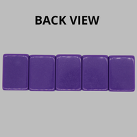 Mahjong américain Yuntu Huatong 30 mm (1-3/16 po) 4 couches, 160 tuiles, violet royal, en acrylique, robuste, portable, de luxe, couleur sauge