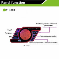 3 pouces moto audio mp3 dispositif antivol moto électrique mp3 voiture haut-parleur étanche TF Card FM Radio