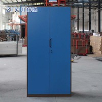Armoire de classement en acier durable à plusieurs niveaux, armoire de bureau en métal avec portes doubles verrouillables