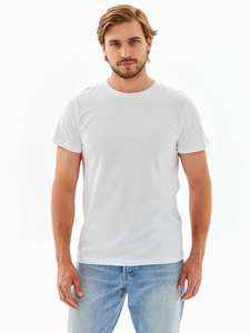 เสื้อยืดคอตตอนพรีเมียม 30/1 สำหรับผู้ชาย เนื้อผ้านุ่ม ระบายอากาศดี คอกลม ทรงปกติ ใส่ได้ทุกวัน สวมใส่สบาย คุณภาพส่งออก - Product Image 5