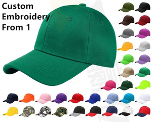 Unisex <b>Plain</b> <b>Caps</b> Hot Sell Black Face Hat Custom Baseball <b>Cap</b> Hats Men Promotional - Product Image 1