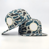 OEM Custom Rubber PVC Patch Logo Camo Waterproof Polyester Sport Golf Hat Laser Cut Perforated Rope Baseball Cap for Golf Sports