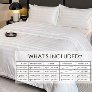 Set di Lenzuola Utopia Moderno in Poliestere Intrecciato Personalizzabile per Tutte le Stagioni - 4 Pezzi Misura <span class=keywords><strong>Queen</strong></span> 300 Fili Ecologico - Product Image 5