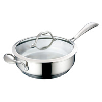 Kit d'ustensiles de cuisine antiadhésifs, en acier inoxydable, casseroles pour soupe et Pots de Stock, casseroles de cuisine, poêle à frire, Wok