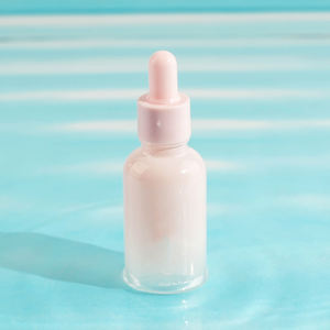 Botol Pompa Lotion Kaca Kosmetik Matte <span class=keywords><strong>Pink</strong></span> 30ml-120ml dengan Logo Kustom dan Pipet Busa untuk Krim Wajah - Product Image 3