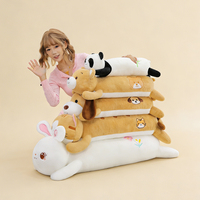 Vente directe usine – Nouvelle collection : Adorable coussin en peluche chien mini mignon et moelleux avec longues oreilles tombantes – Cadeau idéal pour enfants – Oreiller corporel
