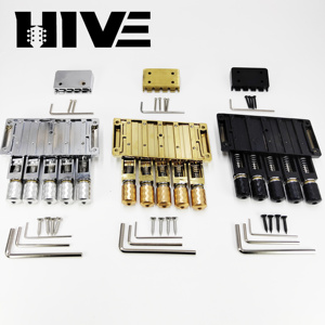 สะพานกีตาร์เบสทองแดง 5 <span class=keywords><strong>สาย</strong></span> รุ่น HIVE High-end Headless สำหรับกีตาร์<span class=keywords><strong>เบส</strong></span>ไฟฟ้า อุปกรณ์เสริมสะพานกีตาร์เบสแบบบนและล่าง - Product Image 6