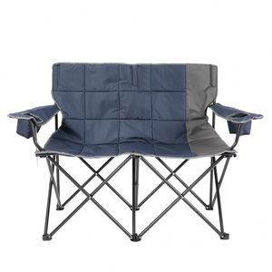 Outdoor Furniture Portable <b>Folding</b> Double <b>Chair</b> High-Back Casual Fishing and Camping Oxford Cloth Cotton-<b>Padded</b> - Product Image 3
