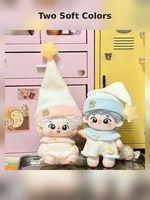 Vêtements de poupée personnalisés de 10 cm, combinaison de pyjama mignonne pour poupées en peluche en coton, ensemble de tenues douces, OEM ODM en gros