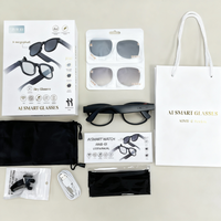 Gafas Inteligentes con IA, Traductor Integrado, Función de Zoom, Resistentes al Agua IP68, Video de 12MP para Interpretación de Idiomas en Tiempo Real, Deportes
