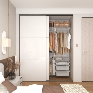 Pintu Lemari OSB Kontemporer yang Dapat Diperpanjang, Dapat Dikunci, dan Hemat Ruang untuk Kamar Tidur - Product Image 1