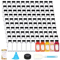 Bouteilles en plastique pour jus, en stock local aux États-Unis, 4oz, 8oz, 12oz, 16oz, vides, réutilisables, contenants jetables pour boissons, en vrac pour les boissons