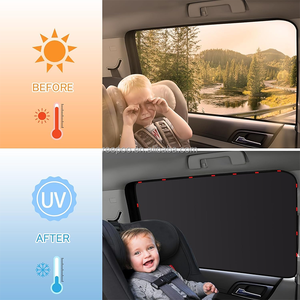 Strong Magnetic Car Sunshade Side <b>Window</b> Privacy Curtain Foldable Visor UV Block Car <b>Window</b> <b>Shade</b> Custom Logo - Product Image 4