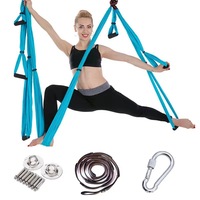 Vom Hersteller Gelieferte Aerial Yoga Hängematte mit Sechs Griffen Anti-Elastisches Inversions-Design Extra Dick für Yoga-Studios