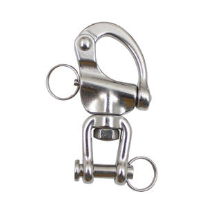 316 Stainless Steel Fork-Type Rotary Quick-Release <b>Shackle</b> Hand-Pulled Spring <b>Shackle</b> for Marine Hardware - Product Image 2
