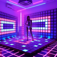 Panneau de sol interactif en plastique sensible à la pression avec LED pour zones de jeux actives intérieures