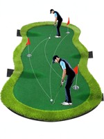 Portable Golf Putting Green Intérieur Extérieur Golf Putting Practice Mat Personnalisé Golf Pratique Vert pour Cadeau Promotion
