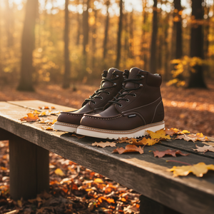 Рабочие ботинки G6258ST с металлическим носком, 6 дюймов, золотистая полнозернистая кожа, водонепроницаемые, нескользящие, на шнуровке, унисекс - Product Image 6