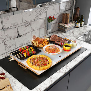 <span class=keywords><strong>Plaque</strong></span> chauffante portable en silicone personnalisable, chauffe-aliments électrique avec commande tactile et classe d'efficacité énergétique - Product Image 5