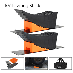 Bloques de Nivelación Curvos de Plástico para RV, Directo de Fábrica, para Remolques de Campamento, Elevación de hasta 6 Pulgadas, Rampas para Cambio de Neumáticos, Suministro al por Mayor - Product Image 1