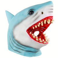 Masque de tyran maléfique résident, masque en latex effrayant de zombie d'halloween, capot en caoutchouc de requin maléfique résident de monstre, accessoire de fête d'halloween