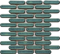 Style chinois Bleu Vert Mosaïque En Céramique Pour Salle De Bain