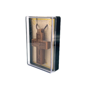 Liontin salib kayu ortodok potongan Laser kerajinan tangan - Product Image 6