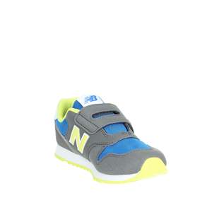 Scarpe da ginnastica per bambini YZ373JB2 con tomaia in mesh traspirante, grigio blu, chiusura in velcro, scarpe sportive atletiche - Product Image 5