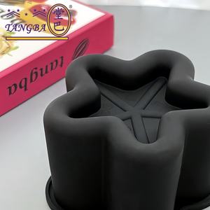 <span class=keywords><strong>Moule</strong></span> à mousse étoile tridimensionnelle Tangba unique de 4 pouces avec outil à gâteau en silicone de qualité alimentaire personnalisable en forme d'étoile concave - Product Image 2